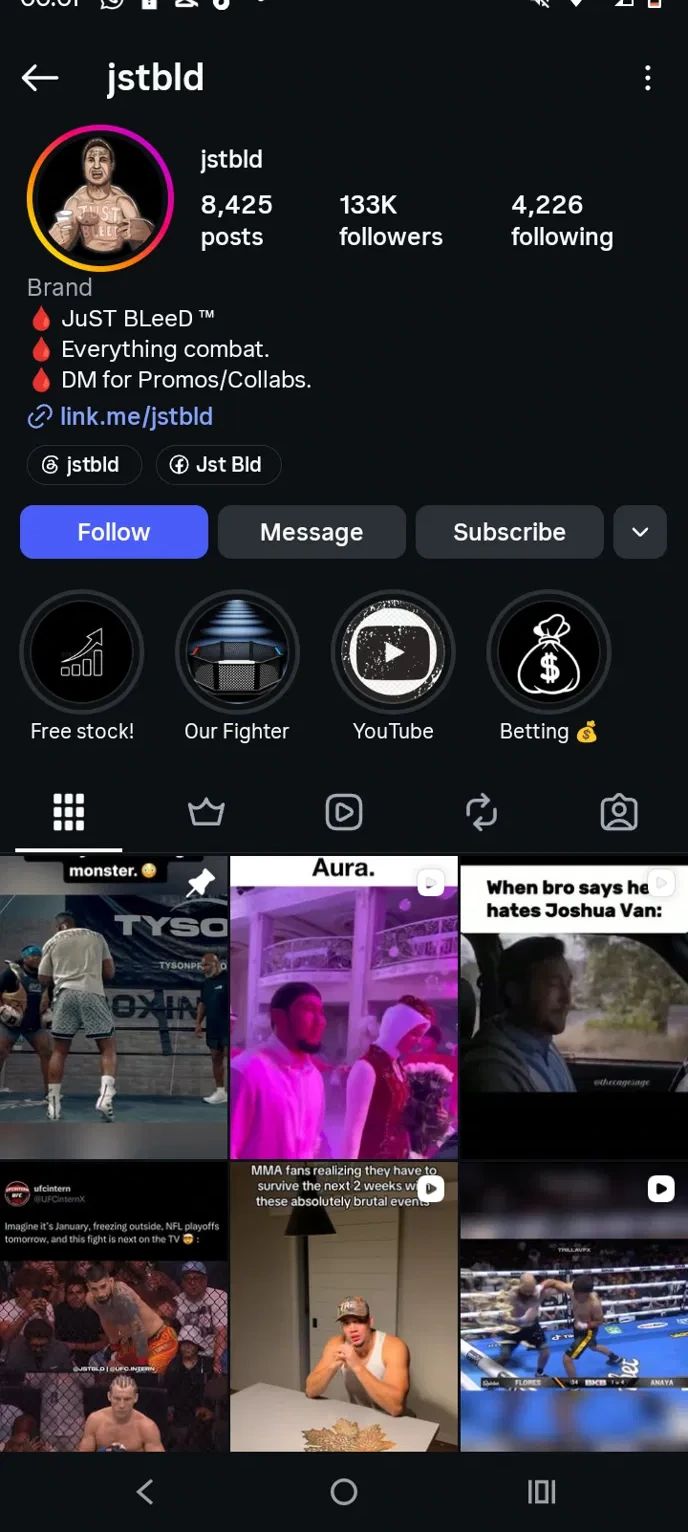 @jstbld Instagram profile